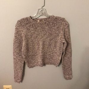 Maroon and White Sweater